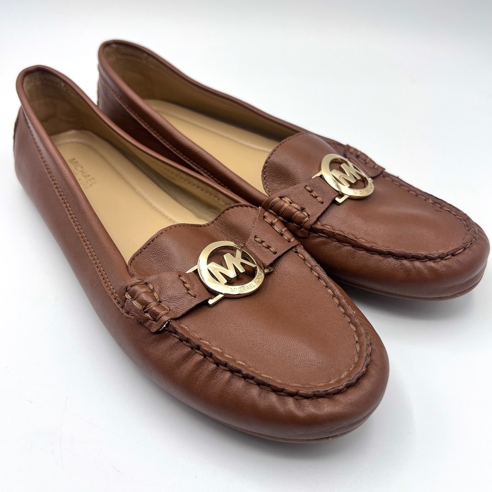 Michael Kors Tan Leather Loafers for Women size 9.5M
